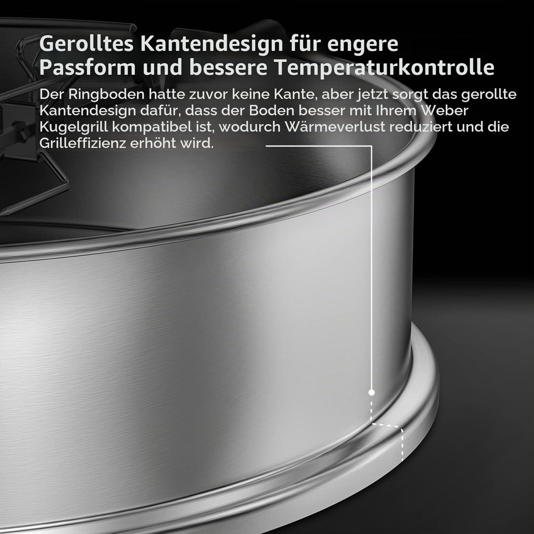 Drehspiess-Set Edelstahl 57 cm mit Motor für Kugelgrill - Bild 4