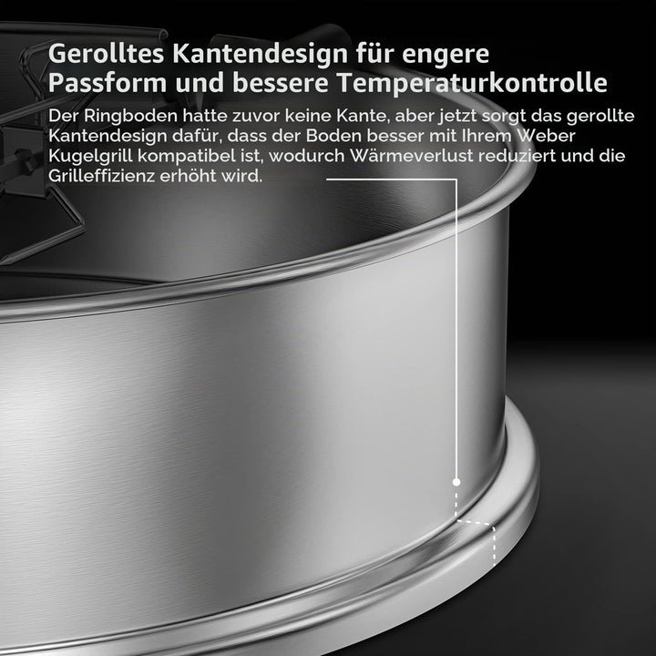 Drehspiess-Set Edelstahl 57 cm mit Motor für Kugelgrill - Bild 4