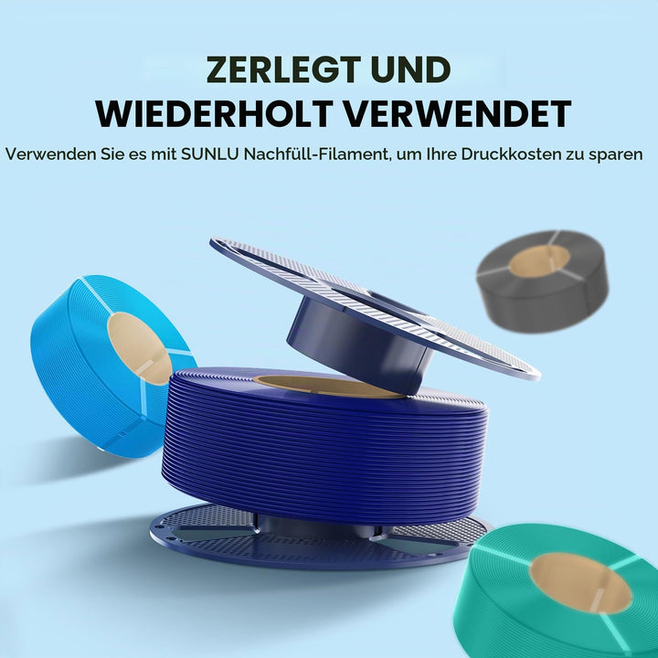 PLA Filament Grau 1.75mm 4x1kg Spulen vakuumverpackt - Bild 6