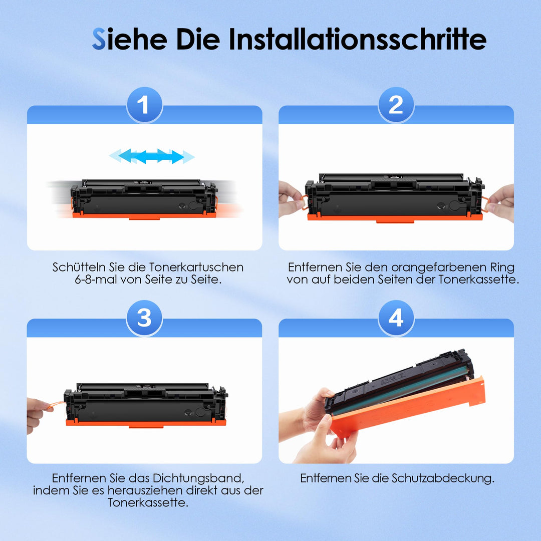 Toner-Set 4-Pack 203X/203A für HP Color LaserJet Pro M281fdw - Bild 7