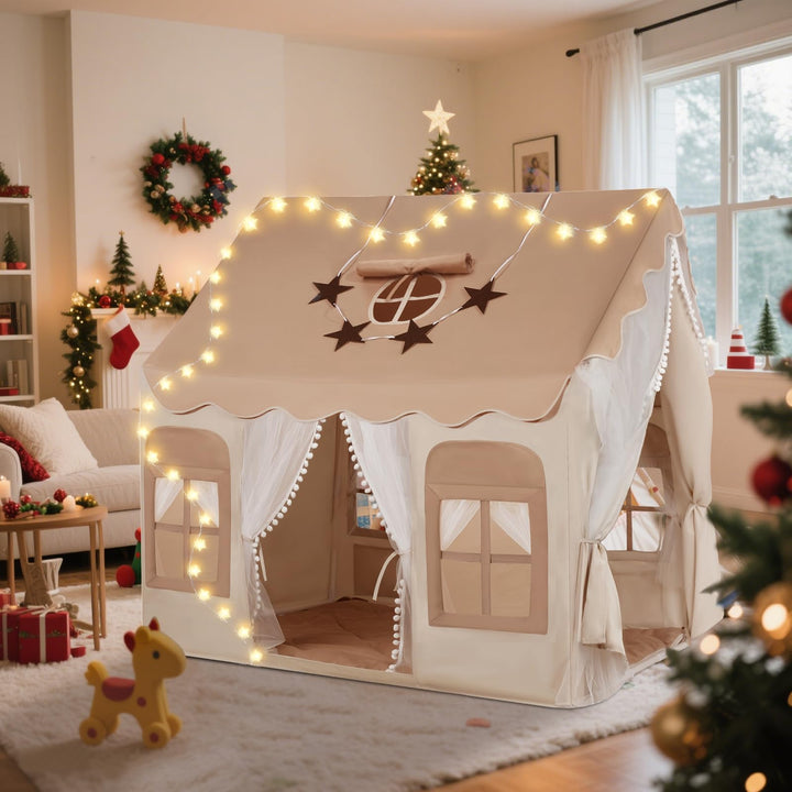 Kinderspielzelt Indoor Baumwolle mit Doppeltür 120x100x127 cm - Bild 7