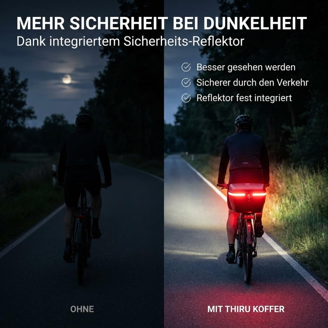 Fahrradkoffer Gepäckträger 14L abschliessbar wasserdicht Hartschale - Bild 7