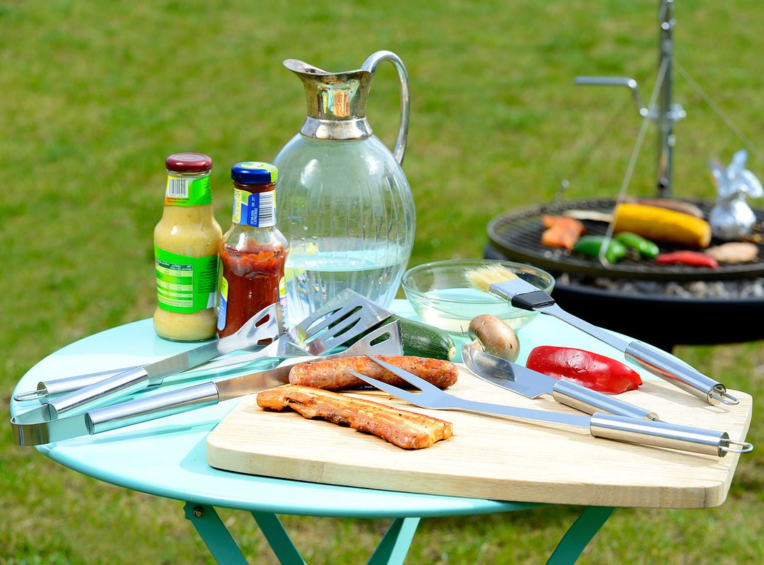 Grillbesteck-Set Edelstahl 5-teilig im Aluminium-Koffer - Bild 4