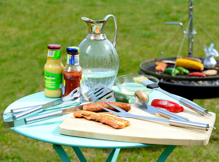 Grillbesteck-Set Edelstahl 5-teilig im Aluminium-Koffer - Bild 4
