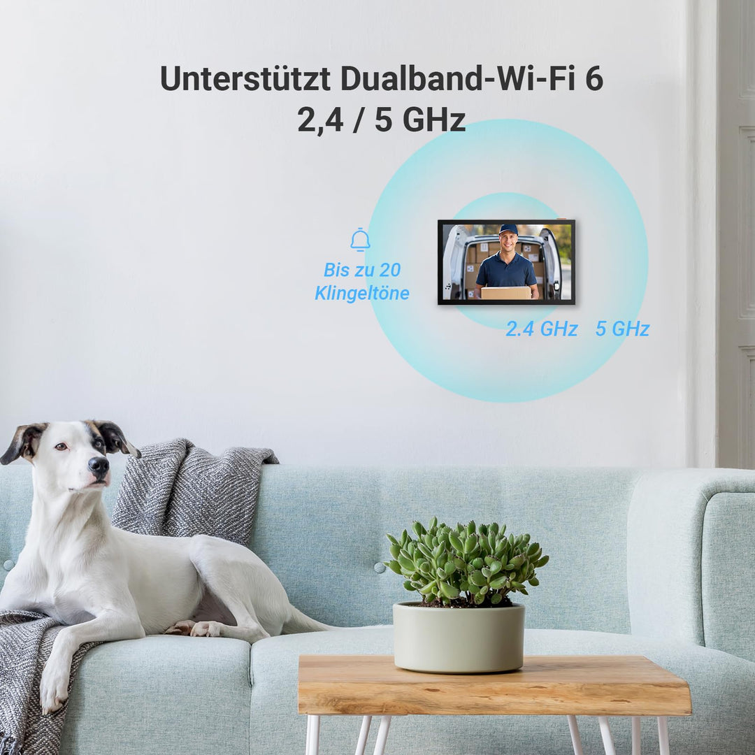 Video-Türsprechanlage WiFi mit 7" Touchscreen und Fernentriegelung - Bild 7
