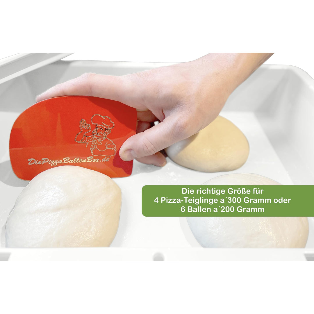 Pizzaballenbox 2er-Set stapelbar 30x40x8 cm für Pizzateig - Bild 9