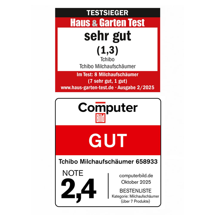 Milchaufschäumer elektrisch 130ml Edelstahl für Latte und Cappuccino - Bild 6