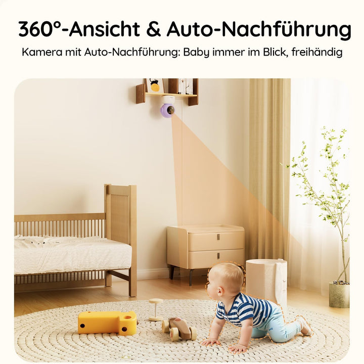 Babyphone mit Kamera 2K/3MP WLAN 5-Zoll-Monitor mit App iOS Android - Bild 9
