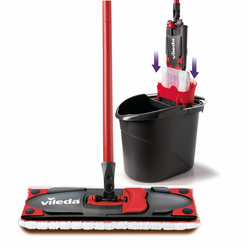 Bodenwischer-Set mit Eimer Mikrofaser für Parkett & Laminat