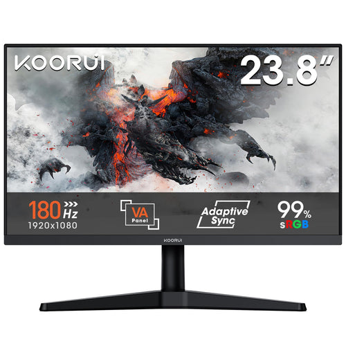 Gaming Monitor 24 Zoll VA 180Hz FHD Adaptive Sync mit Blaulichtfilter