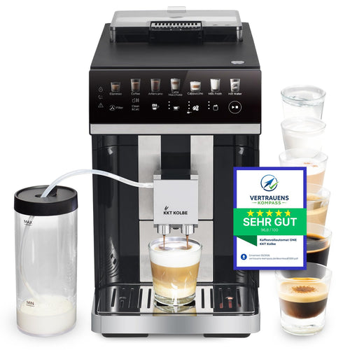 Kaffeevollautomat 7 Getränke 15 Bar Touchscreen mit Milchbehälter