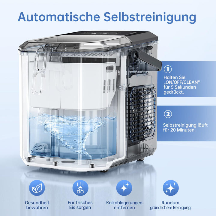 Eiswürfelmaschine 1,3 L Wassertank 9 Würfel in 6 min kompakt - Bild 4