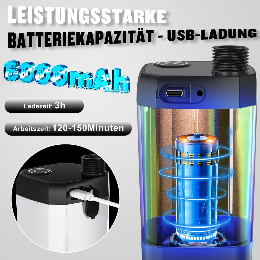 Campingdusche Tragbar 6000mAh Akku IPX7 4 Duschmodi - Bild 2