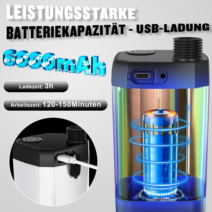 Campingdusche Tragbar 6000mAh Akku IPX7 4 Duschmodi - Bild 2
