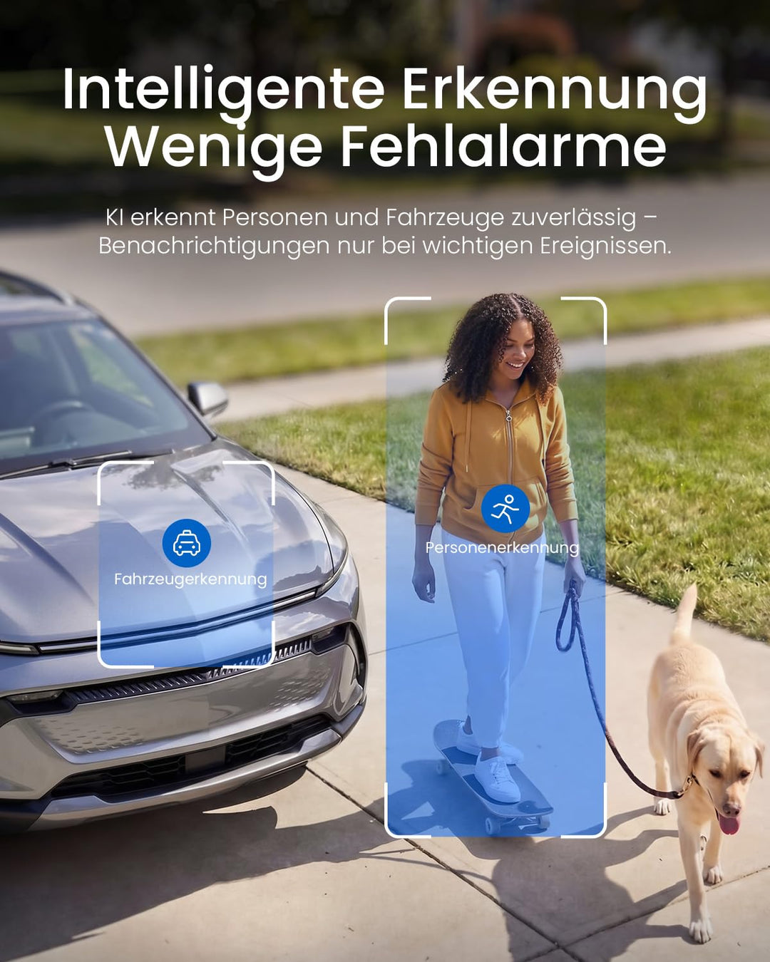 Solar-Überwachungskamera Aussen 4MP AOV mit Auto-Tracking 9000mAh - Bild 6