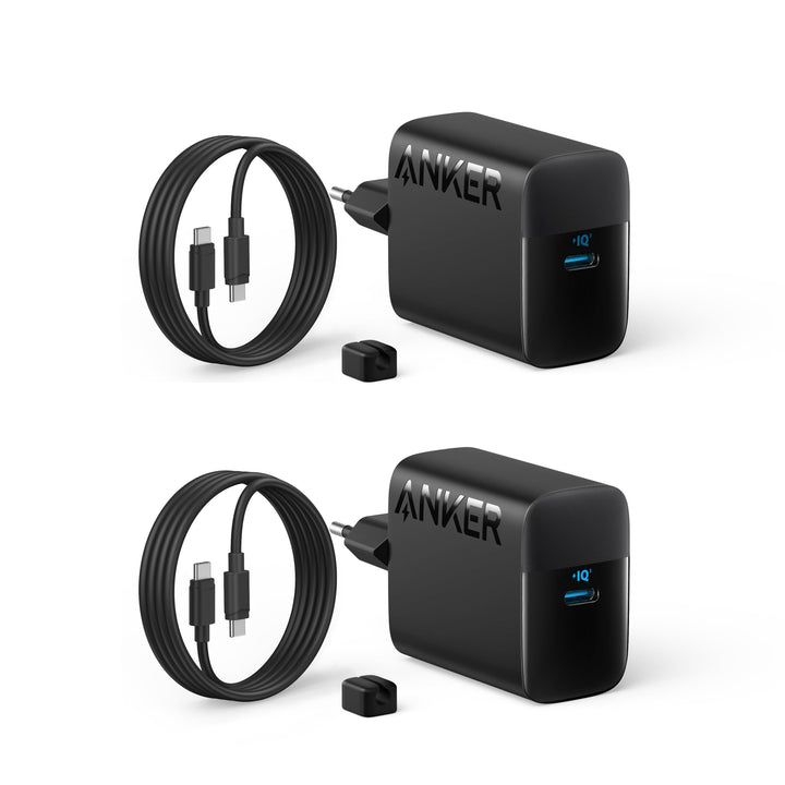 USB-C Ladegerät 45W PPS-Schnellladen mit 2 Kabeln, 2er-Set