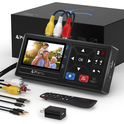 VHS Digitalisierungsbox mit LCD-Vorschau USB SD-Karte 1080p