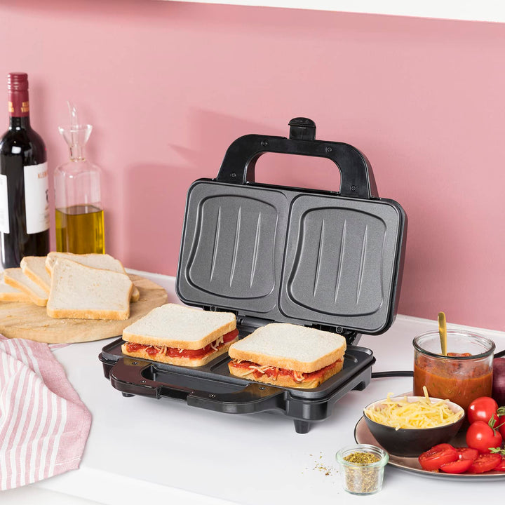 Sandwichmaker 2-fach mit extra tiefen Platten und Antihaftbeschichtung 900W - Bild 2