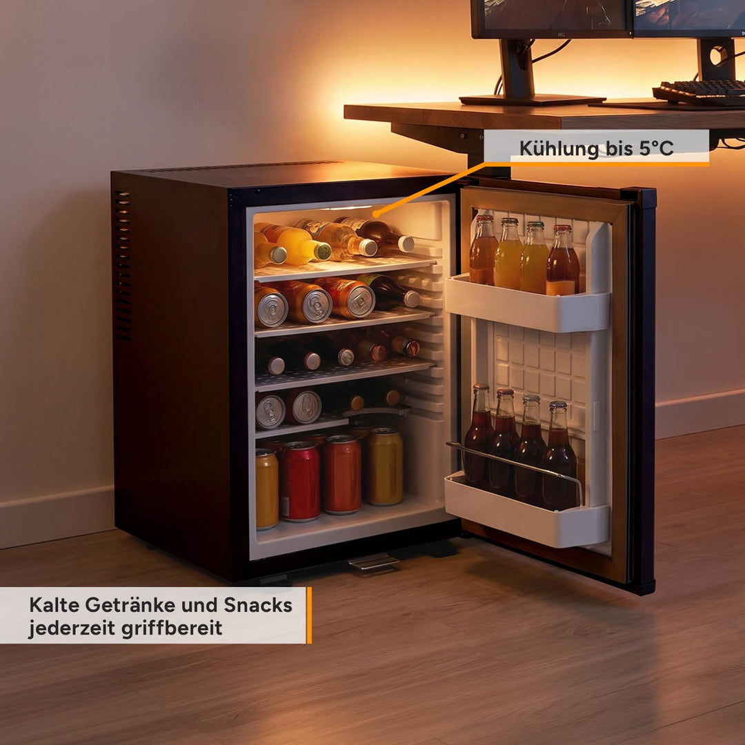 Minikühlschrank 40L lautlos abschliessbar mit Innenbeleuchtung - Bild 6