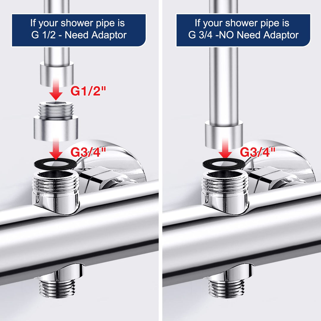 Dusch-Thermostatarmatur Aufputz Messing 2 Auslässe Chrom - Bild 5