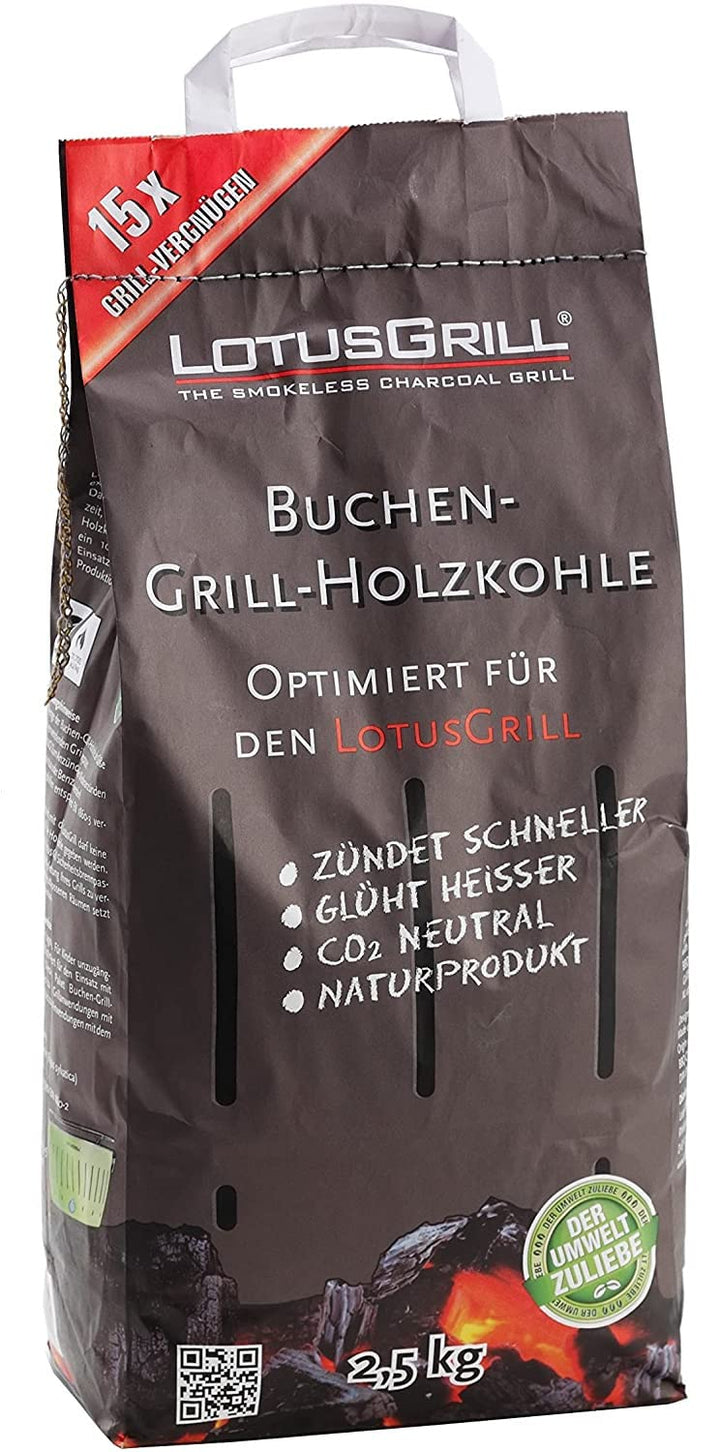Tischgrill Starter-Set raucharm Feuerrot mit Tragetasche 4-teilig - Bild 5