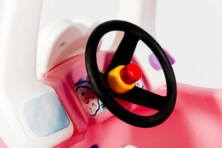 Rutschauto Prinzessin-Coupé mit Hupe &amp; Eltern-Schiebehandgriff - Bild 4