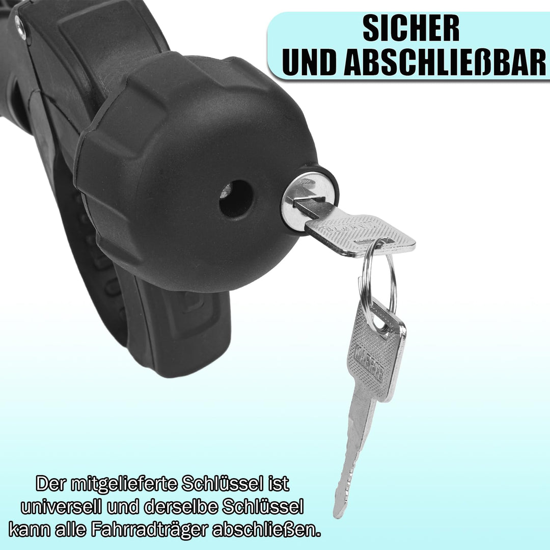 Fahrradrahmenhalter 3er-Set 25/32/45 cm abschliessbar für Heckträger - Bild 5