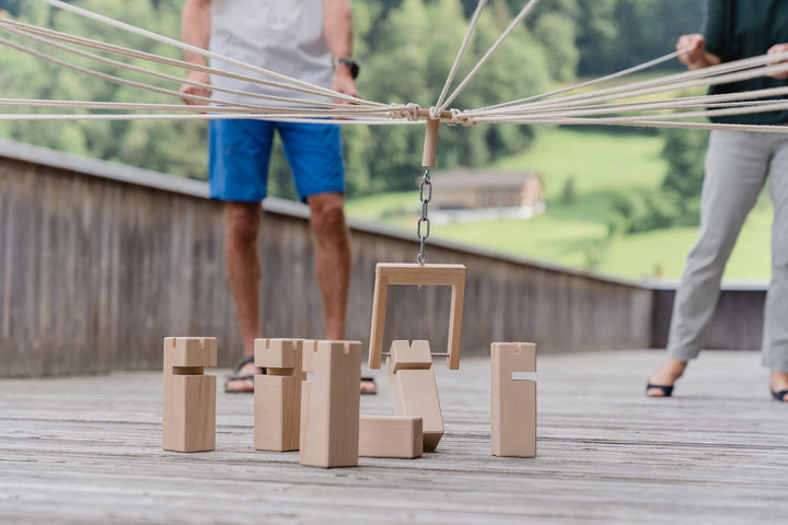 Fröbelturm Gruppenspiel Buchenholz für 4–24 Spieler ab 8 Jahren - Bild 4