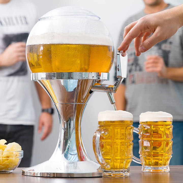 Bierzapfanlage 3,5 L mit Kühler Acryl Zapfhahn Getränkedispenser - Bild 2
