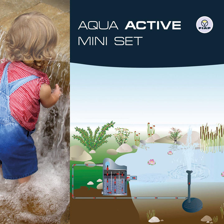 Wasserspielpumpe Set 2000 l/h mit Teleskoprohr und 3 Düsen - Bild 6