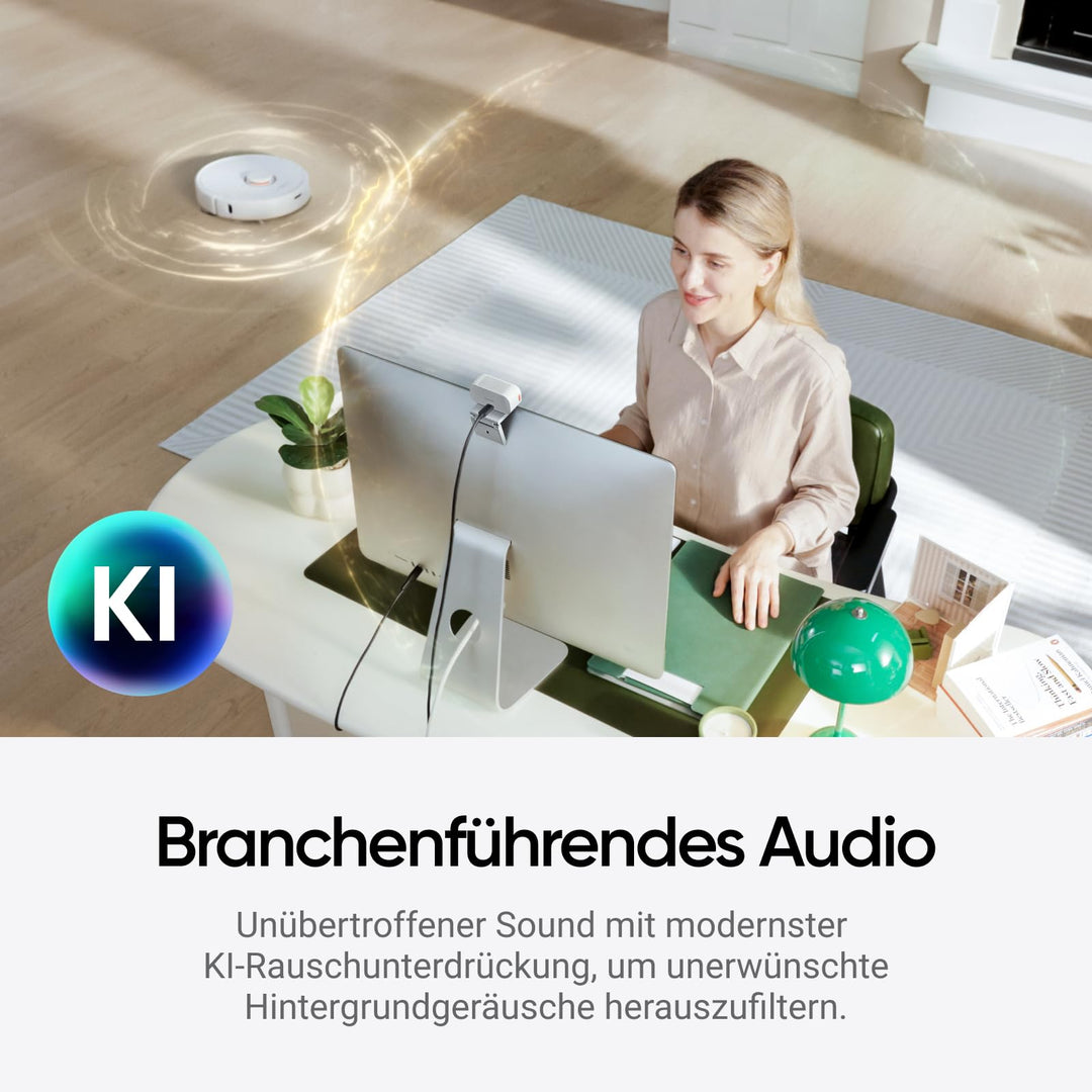 4K Webcam mit 1/2"-Sensor, HDR, KI-Tracking für PC &amp; Mac - Bild 3