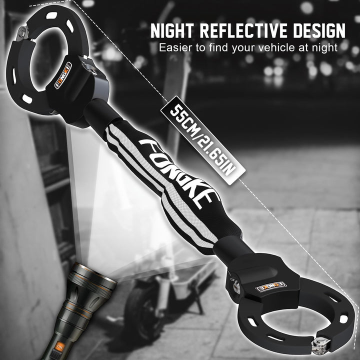 Kettenschloss E-Scooter 8mm Stahl mit Aufbewahrungstasche 55cm - Bild 6