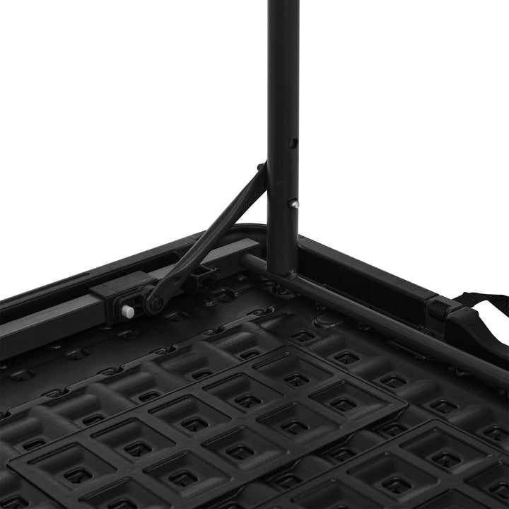 Klapptisch höhenverstellbar 4 Stufen Tragegriff 121x61cm schwarz - Bild 5