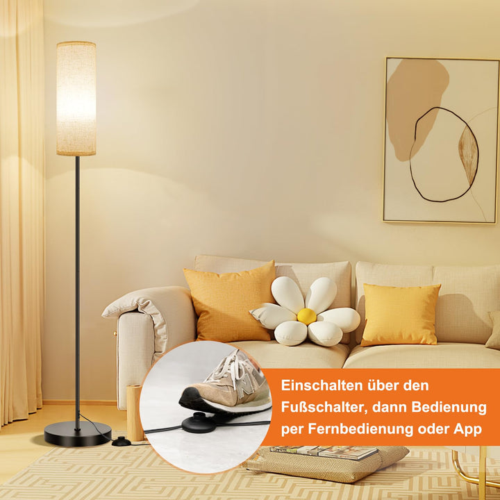 Stehlampe RGB dimmbar mit Fernbedienung App-Steuerung 170cm - Bild 5