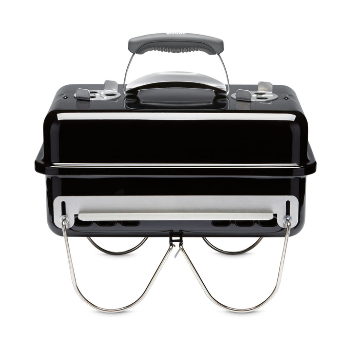 Holzkohlegrill klappbar für Camping 47x24cm Stahl porzellanemailliert - Bild 2
