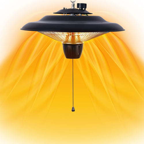 Infrarot-Deckenheizung 800W/2000W für Terrasse und Garten IP24