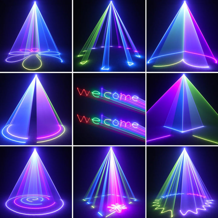 Discolicht 2W mit Bluetooth-App DIY-Animation und DMX512 für Party - Bild 3