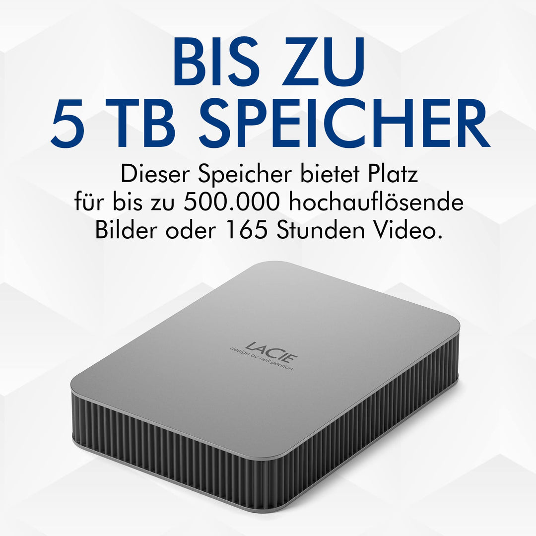 Externe Festplatte 2TB USB-C Plug-and-Play für PC, Mac, iPad - Bild 4