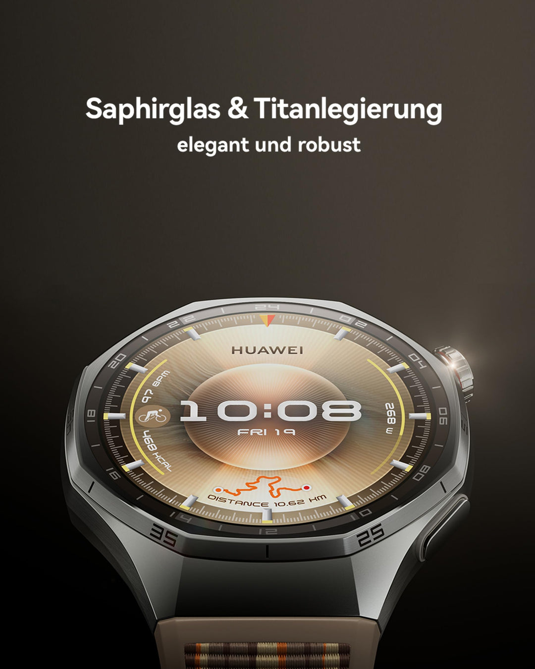 Smartwatch 46mm Titan Saphirglas EKG GPS 21 Tage Akku - Bild 7