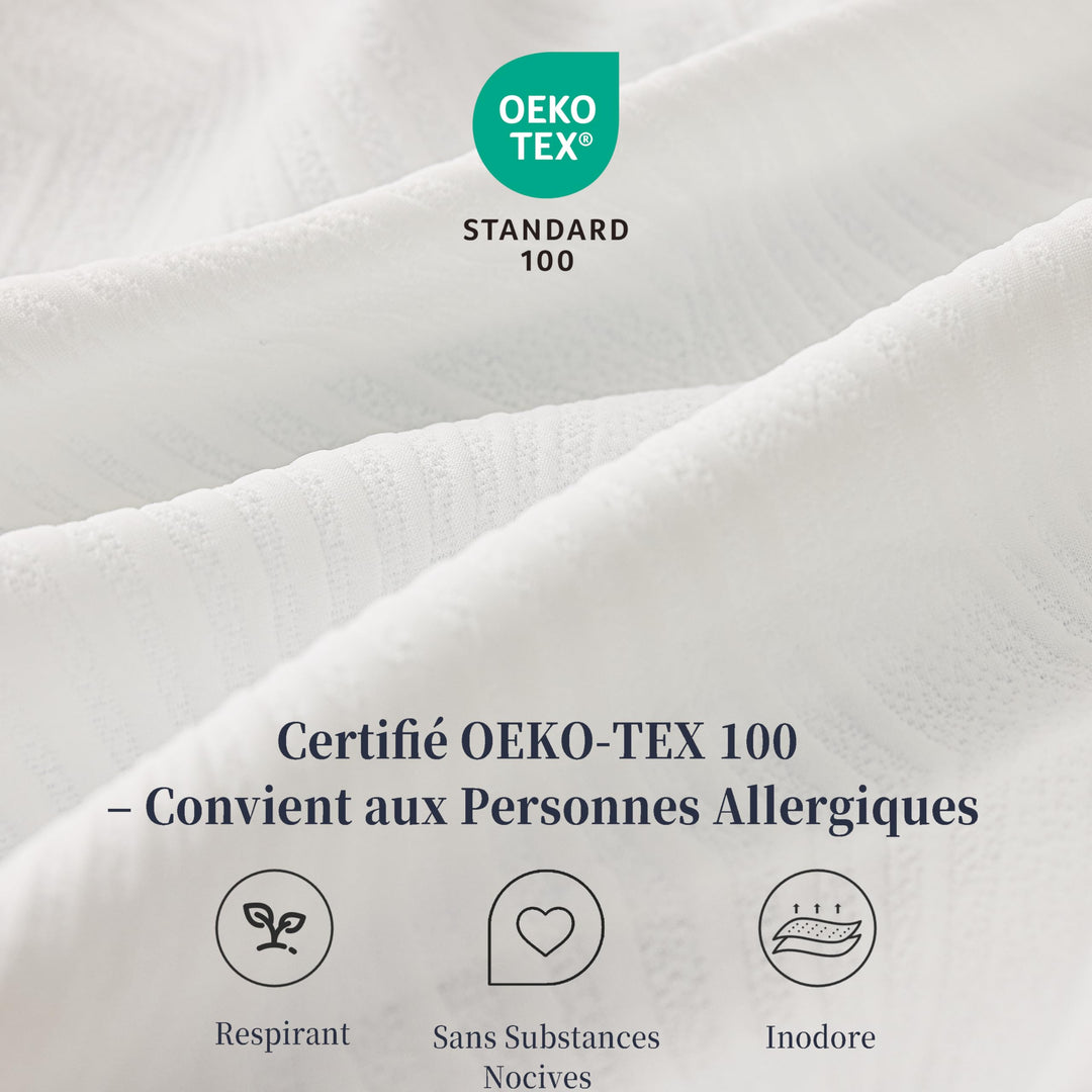Matratzen-Topper 140x200cm H2 Memory Foam &amp; Kaltschaum 5cm Oeko-TEX - Bild 4