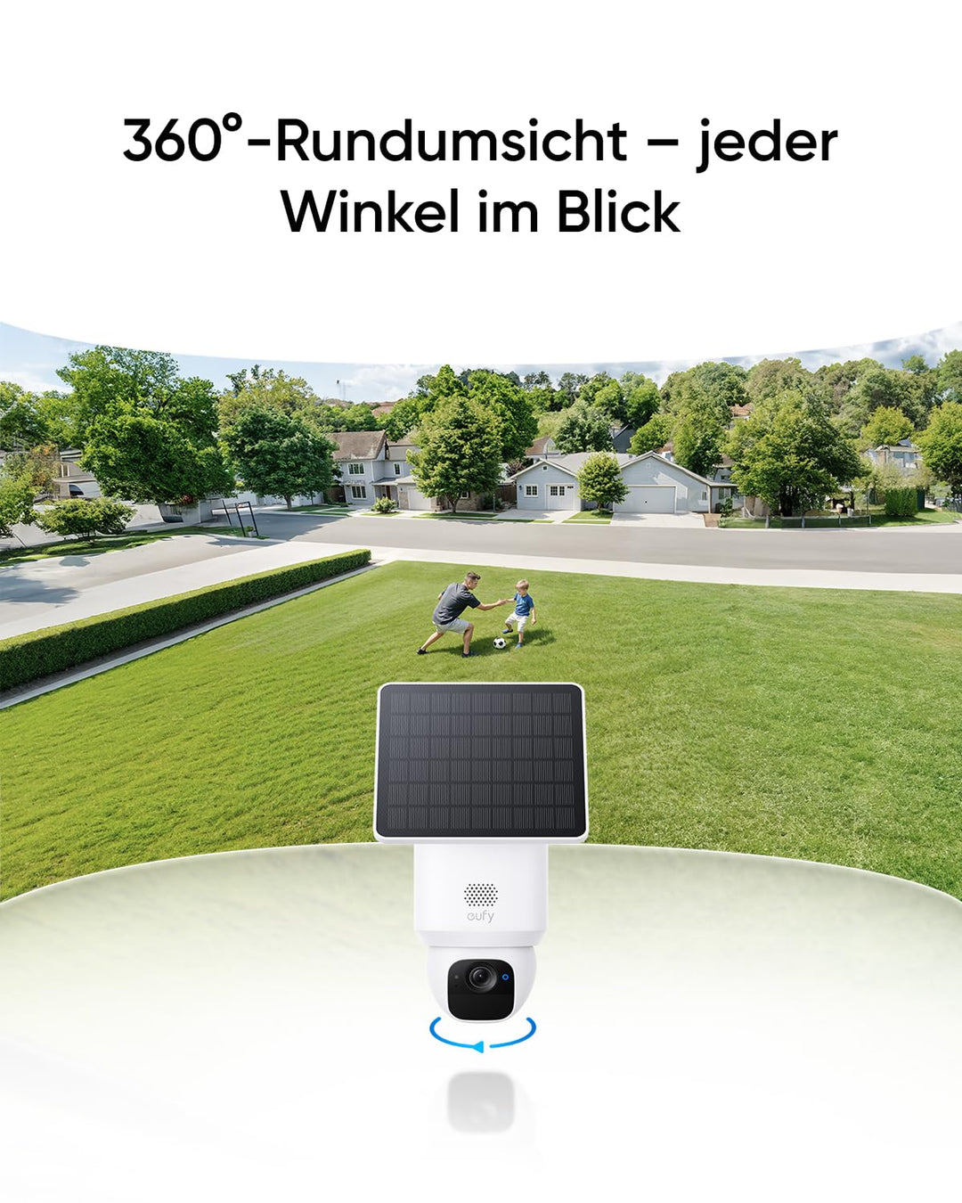 Überwachungskamera Aussen 2K 360° Solar 4er-Set mit KI-Tracking - Bild 2