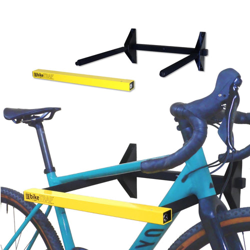 Fahrradwandhalterung mit Schloss für 2 Fahrräder, blechscherenfest