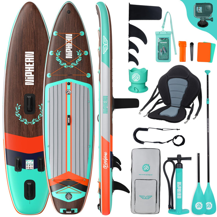 SUP Board aufblasbar XXL 335x83x15cm 250kg für 2+ Personen