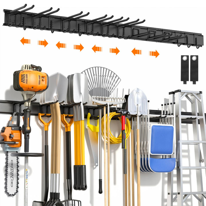 Gerätehalter Wand Metall verstellbar 163 cm Garage Keller