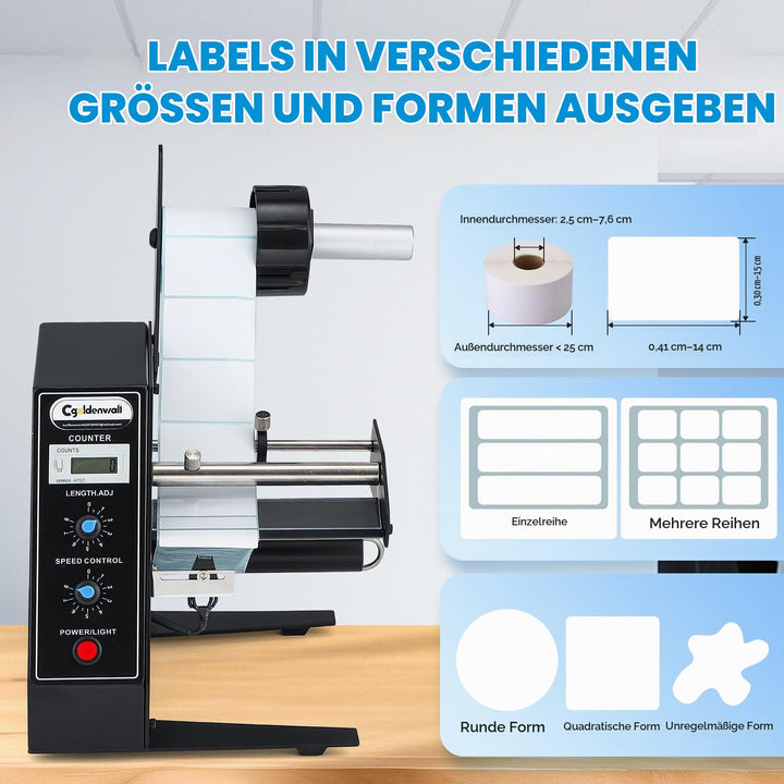 Etikettenspender automatisch für Rollenetiketten 3–150 mm - Bild 5