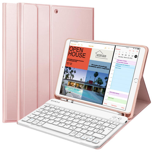 Tablet-Hülle mit Bluetooth-Tastatur iPad Air 10.5" / iPad Pro 10.5" Roségold