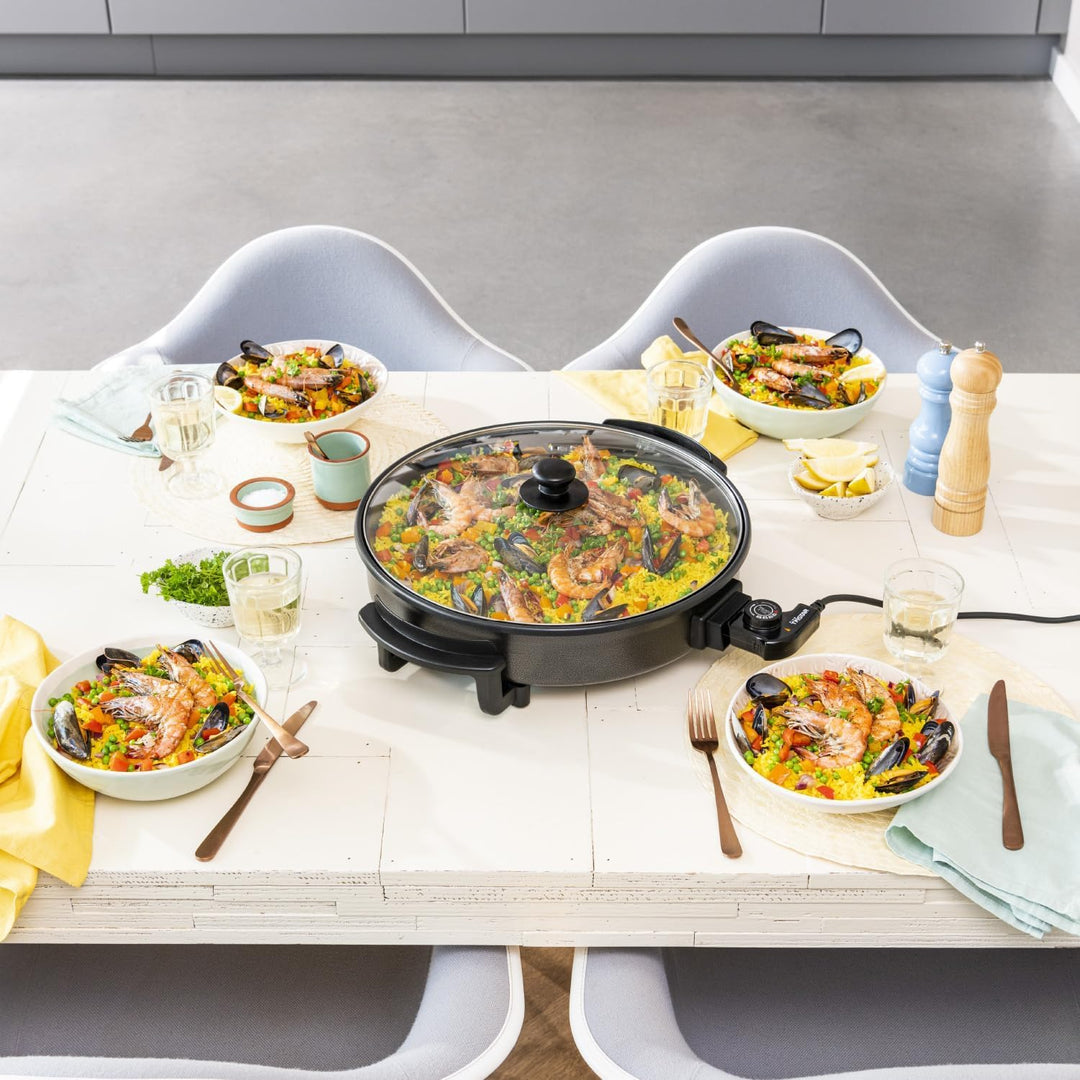 Elektrische Grillpfanne 40 cm 3 L 1500 W mit Glasdeckel - Bild 7