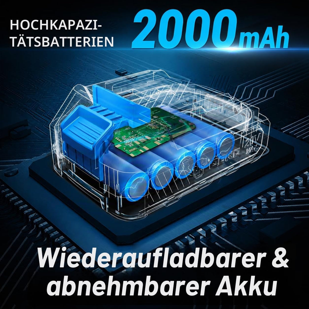 Akku-Heckenschere 2-in-1 20V mit Kurz- und Langklinge für Garten - Bild 5