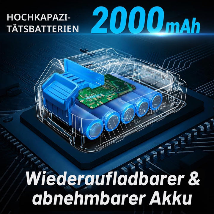 Akku-Heckenschere 2-in-1 20V mit Kurz- und Langklinge für Garten - Bild 5