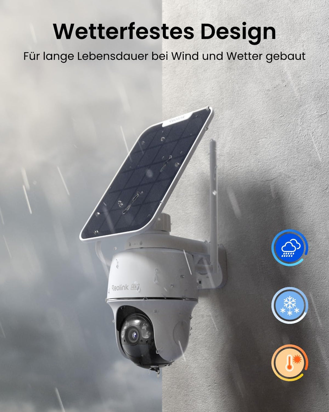 Solar-Überwachungskamera Aussen 4K 8MP WLAN 355° Schwenkbar - Bild 10